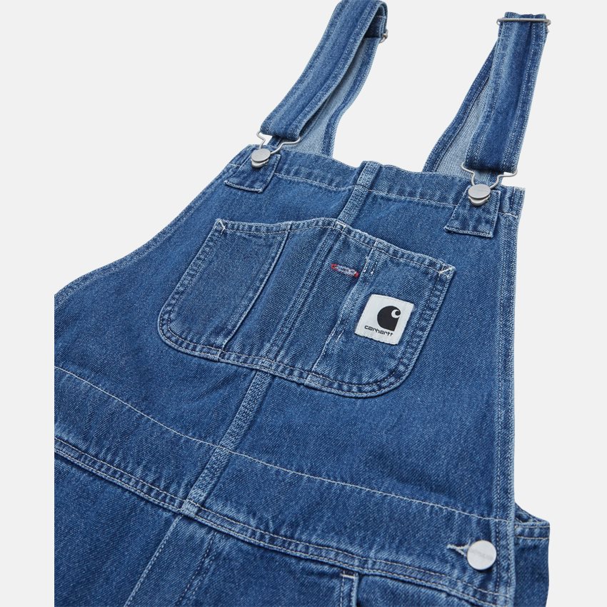 Carhartt WIP Women Jeans W BIB OVERALL STRAIGHT I031250.0106. BLUE STONE WASHED